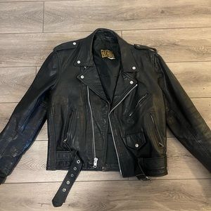 Leather jacket, from Protech leather apparel.